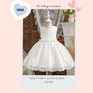 Vestido blanco .--VE65