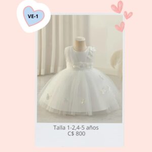 Vestido blanco.--VE-1