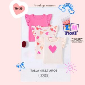 set de 3 camisas,--TN-35