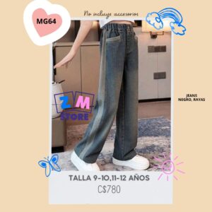 MOM JEANS AZUL PETRÓLEO PRELAVADO - MG64