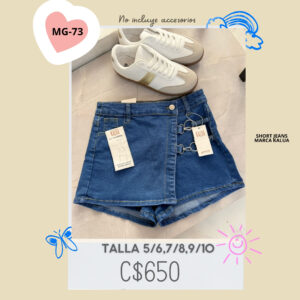 Falda short kalua,--MG-73