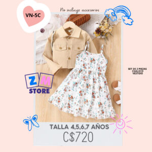 Vestido con chaleco.--VN-5C