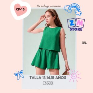 Conjunto con shorts.--CP-10