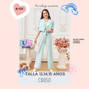 Enterizo con chaleco.--A-131