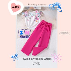 Conjunto con palazo,--A-105