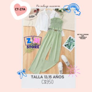 Conjunto con palazo.--CT-27A