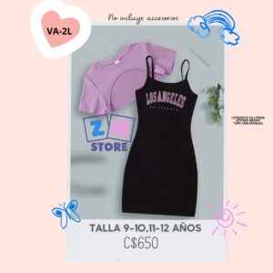 vestido corto,--VA-2L