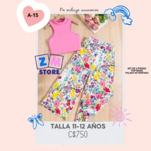 Conjunto con palazo.--A-15