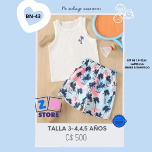 Conjunto con shorts,--BN-43
