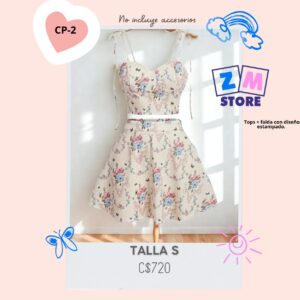 Conjunto con falda,--CP-2