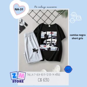 Conjunto con shorts,--NA31