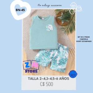 Conjunto con shorts,--BN-45