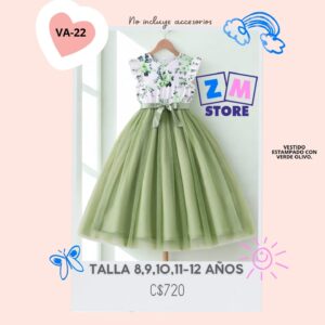 Vestido con estampado.--VA-22