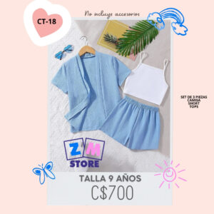 Conjunto con short. --CT-18