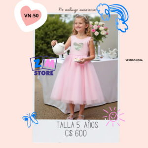 Vestido rosa.--VN-50