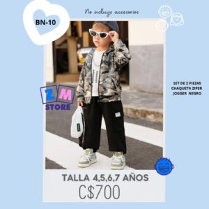 Conjunto con jogger,--BN-10