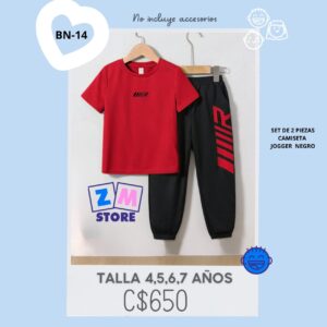 Conjunto con jogger,--BN-14