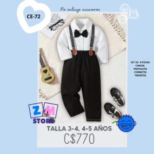 Conjunto de 4 piezas.--CE-72