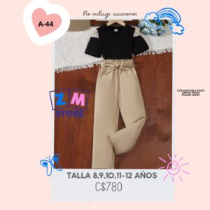 Conjunto con palazo.--A-44
