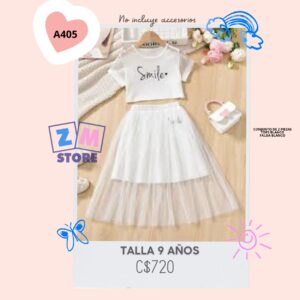 Conjunto con falda--A405