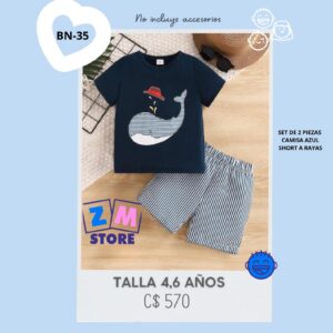 Conjunto con shorts,--BN-35