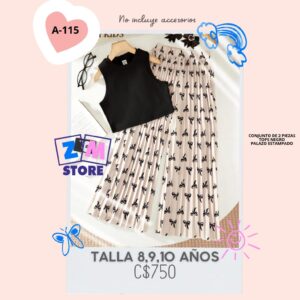 Conjunto con palazo.--A-115