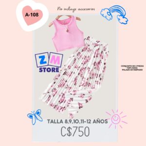 Conjunto con palazo.--A-108