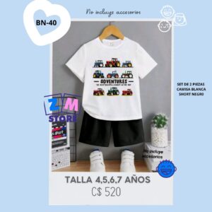 Conjunto con shorts,--BN-40