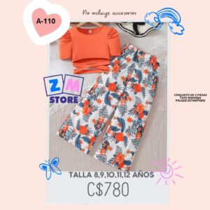 Conjunto de 2 piezas con palazo.--A-110