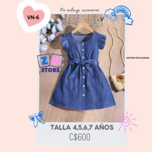 Vestido azúl.--VN-6