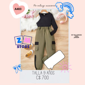 Conjunto con jogger.--A403