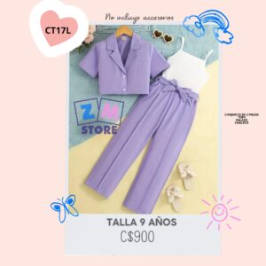 Conjunto triple palazo,--CT17L