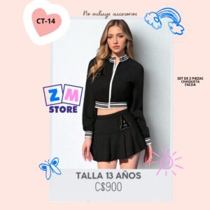 conjunto con falda.--CT-14