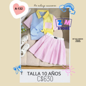 Conjunto con falda--A-132