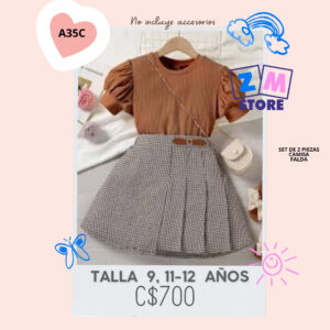 Conjunto con falda--A35C