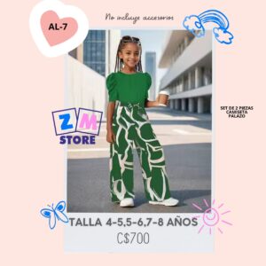 Conjunto con palazo,--AL-7