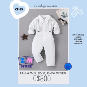 Conjunto de vestir blanco -- CE-45