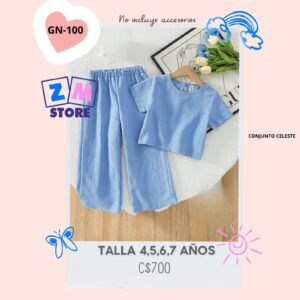 Conjunto con palazo,--GN-100