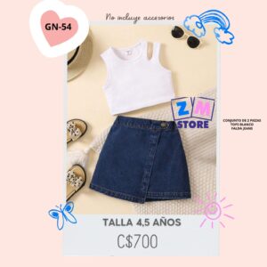 Conjunto con falda,--GN-54