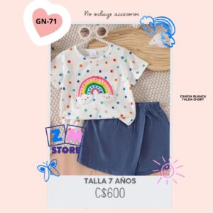 Conjunto con falda short.--GN-71