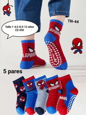 5 pares de calcetines medios.--TN-44