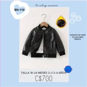 Chaquetas de cuero PU.--BN-110