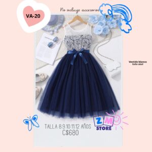 Vestido azul,--VA-20