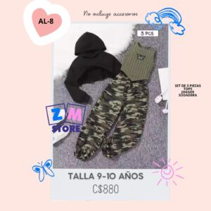 set de 3 piezas.--AL-8