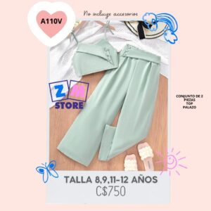 Conjunto con palazo..--A110V