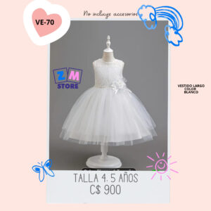 Vestido blanco.--VE-70