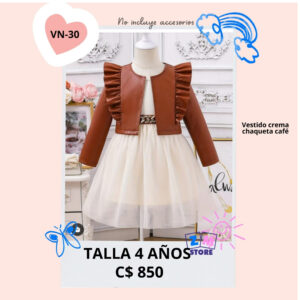 Vestido con chaleco. --VN-30