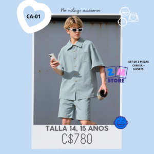 Conjunto de 2 piezas para adolescentes -- CA-01