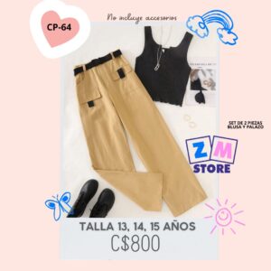Conjunto con palazo.--CP64