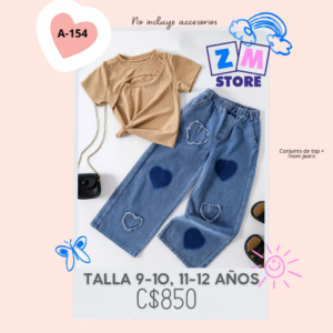 Conjunto con Mom jeans -- A-154